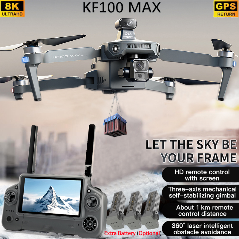KF100 MAX GPS Drone 4K Camera  - Drone Gimbal Brushless 评论和价格