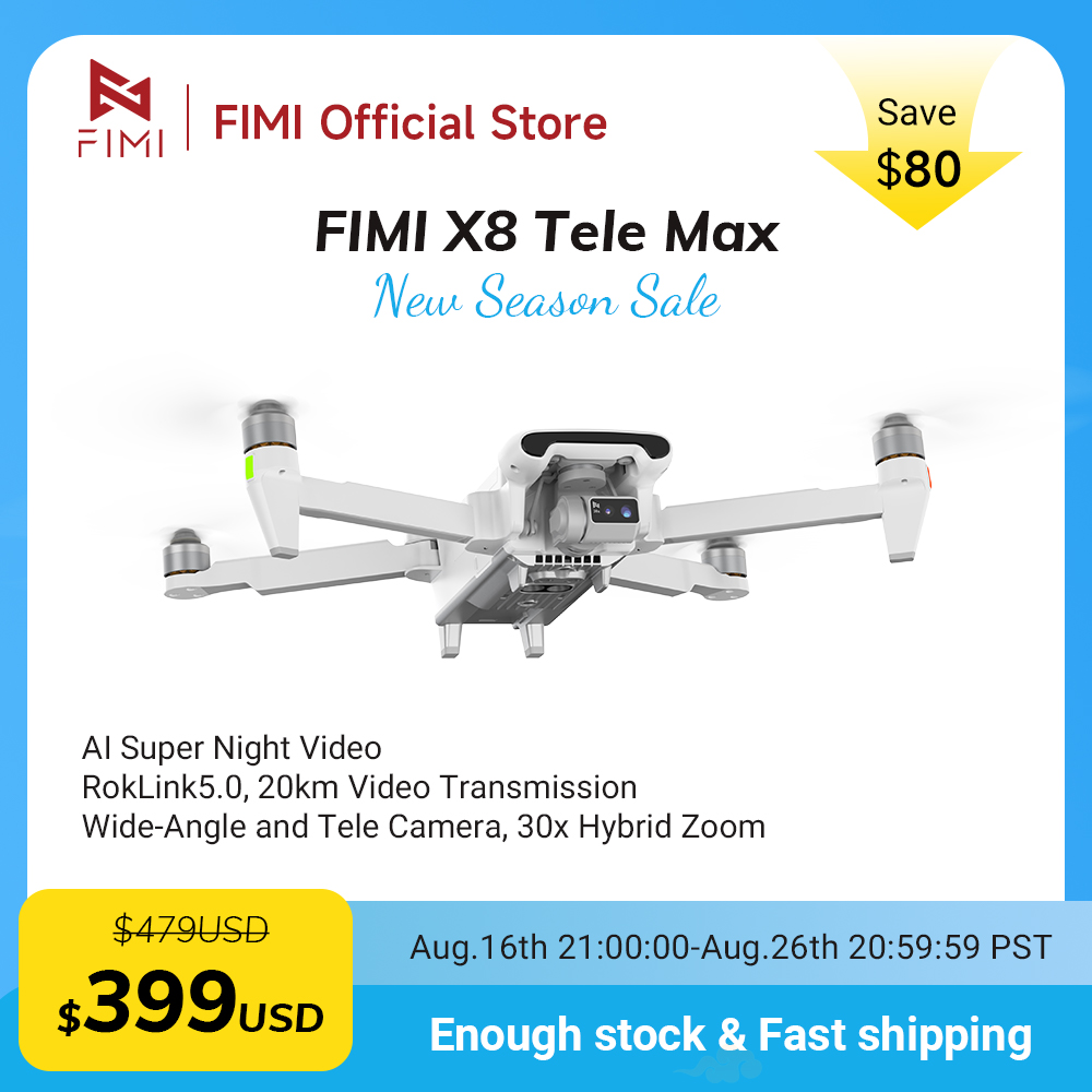 FIMI X8 Tele Max Drone 1/2-inc - Drone Gimbal 2 Axis 评论和价格